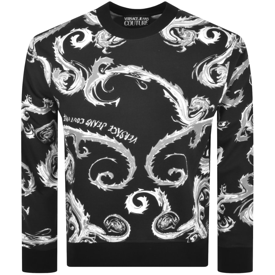 Versace Jeans Couture Baroque Sweatshirt Navy Mainline Menswear Denmark